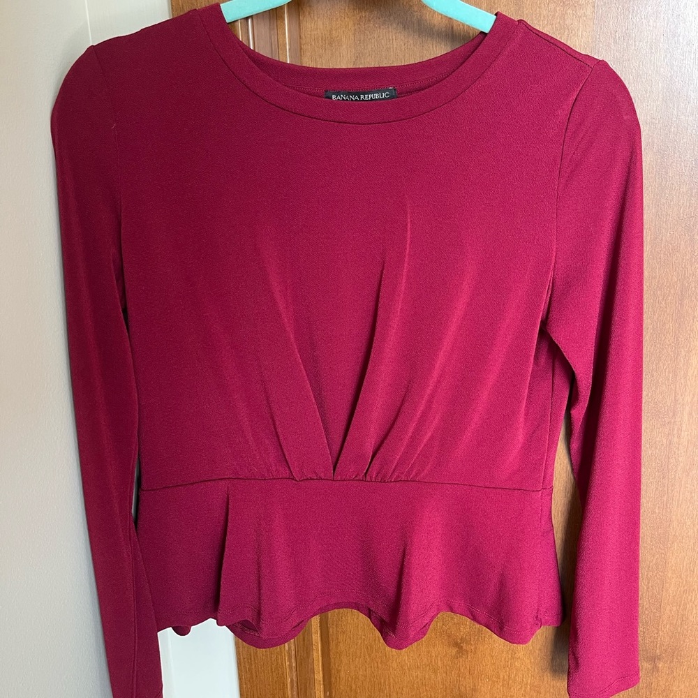 Banana Republic - Red/ pink blouse